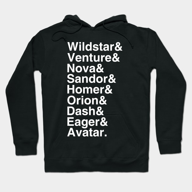 Star Force List Hoodie by GloopTrekker